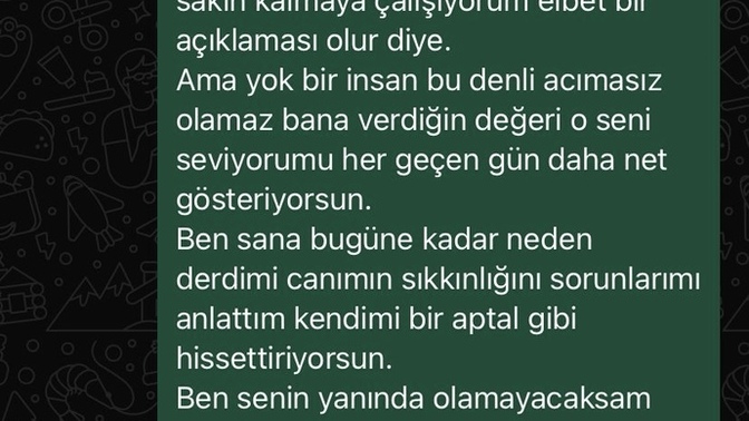 Arkadaşlar önceki sorumla bağlantılı yorumlar mısınız değerlendirir misiniz flörtümle konuşmalarım?