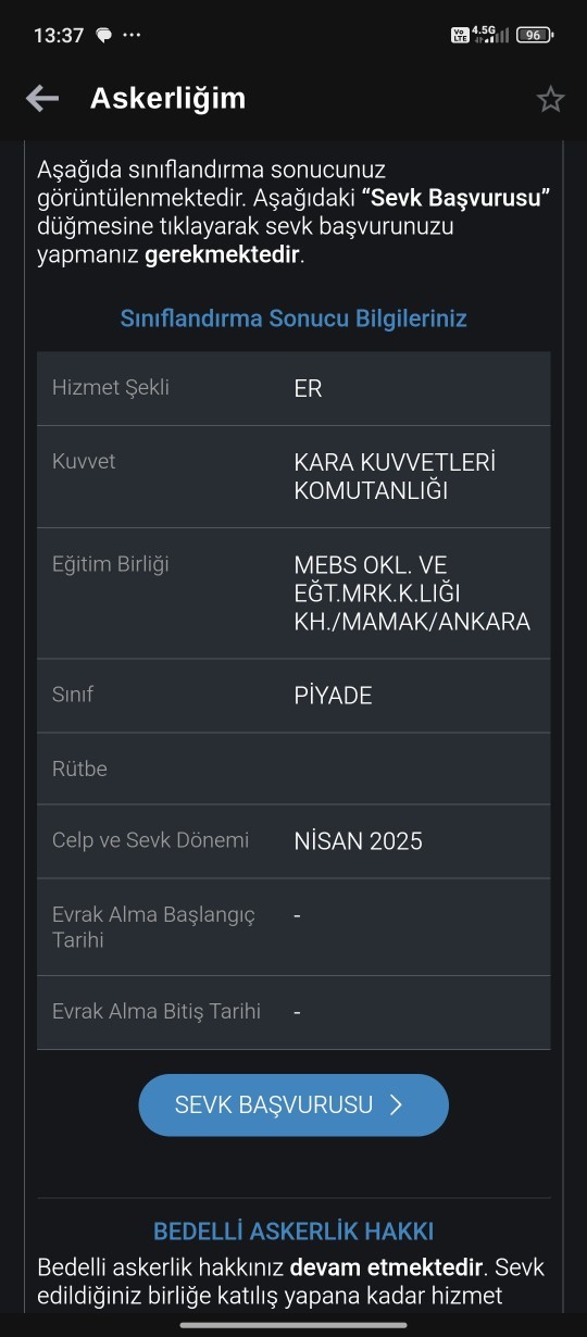Burada askerlik yaban var mı?