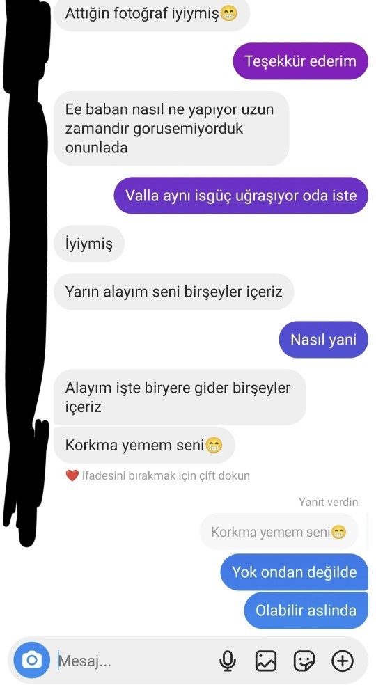 Babamın arkadaşının yazdıkları?
