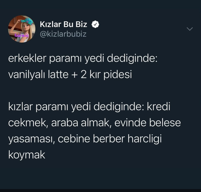Beyler şimdi linçleyecek ama gerek sorularda gerek günlük hayatta örnekleri şahit olunan şeyler.