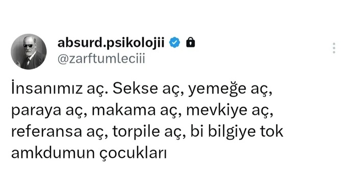 Hangi konuda aç hissediyorsunuz?