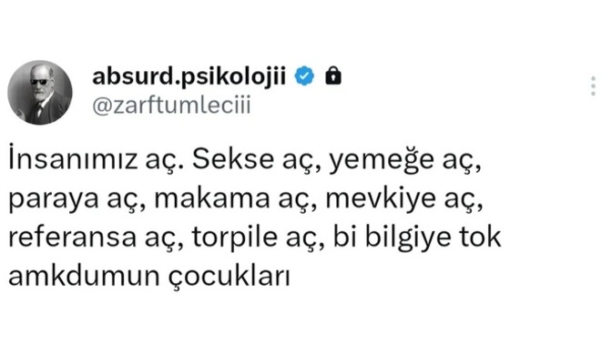 Hangi konuda aç hissediyorsunuz?