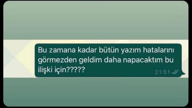 Mesaj atarken yazım yanlışı yapar mısınız?