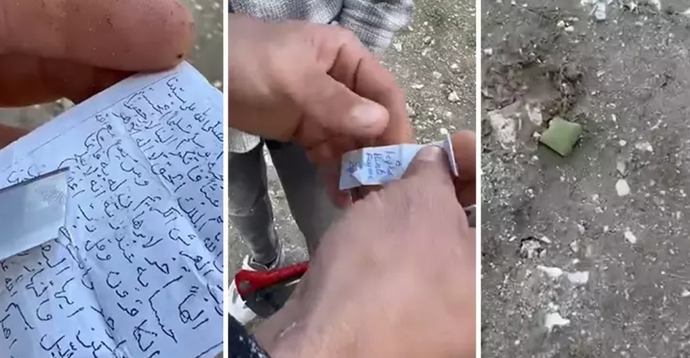 Balık avlamak için giden gencin filesine kağıt, muska ve fotoğraf takıldı! Sizce ne olabilir?