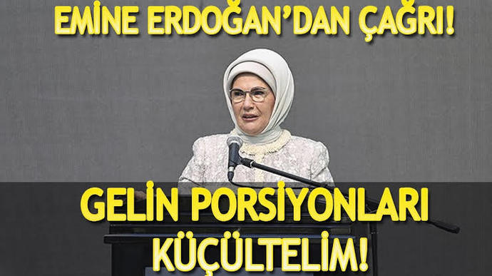 Emine Erdoğan; Porsiyonlarınızı Küçültün diyor, Küçülten var mı?