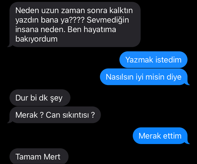 Eski sevgilinize yazsanız nasıl tepki alırsınız?