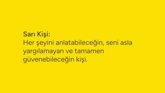 Sizin sarı kişiniz kim?