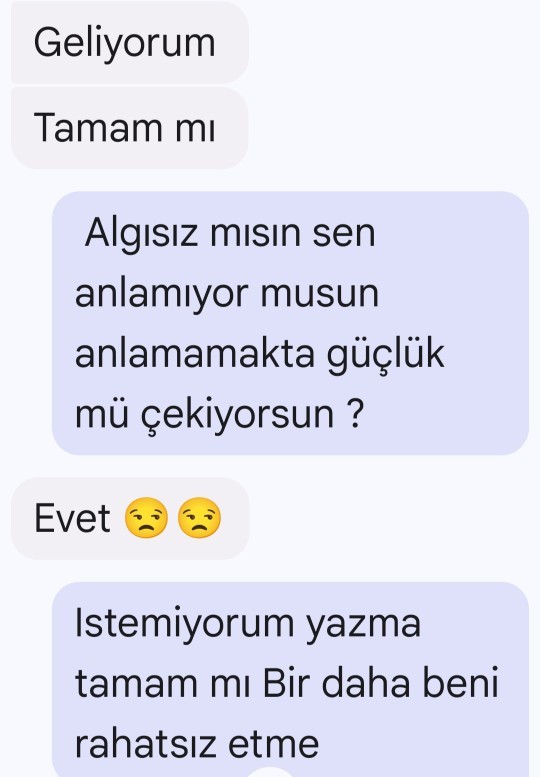 Beni sürekli rahatsız ediyor ne yapmalıyım?