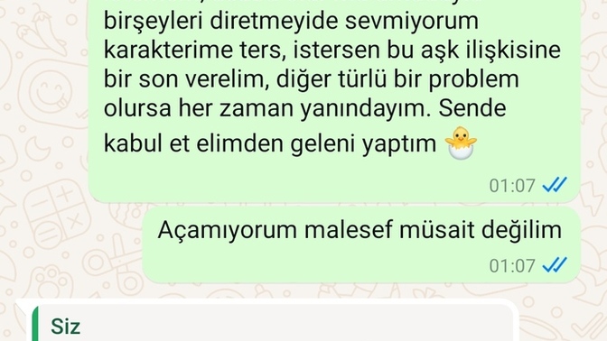 Benim kadar medeni ayrılabilen var mı?