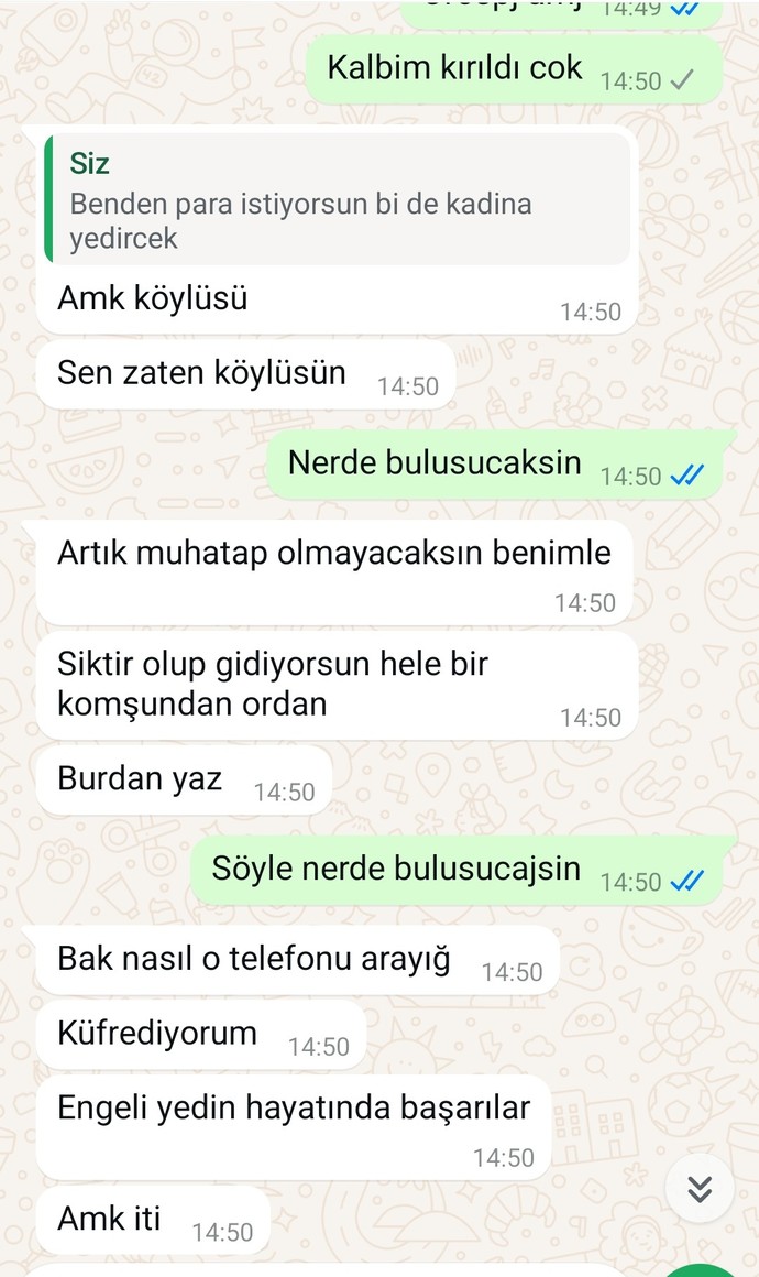 Beni cok üzüyor?