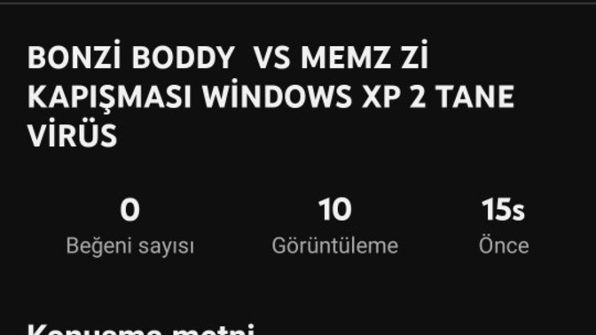 Memz virüsü ile bonzi buddy virüsü kapışması virtualbox ta Windows xp yaptım?