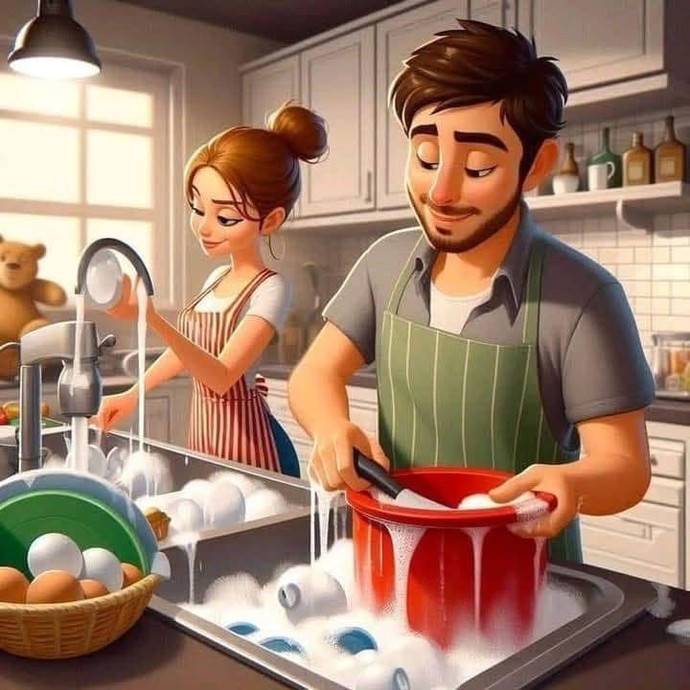 Ev işlerini eşinizle birlikte yapar mısınız?