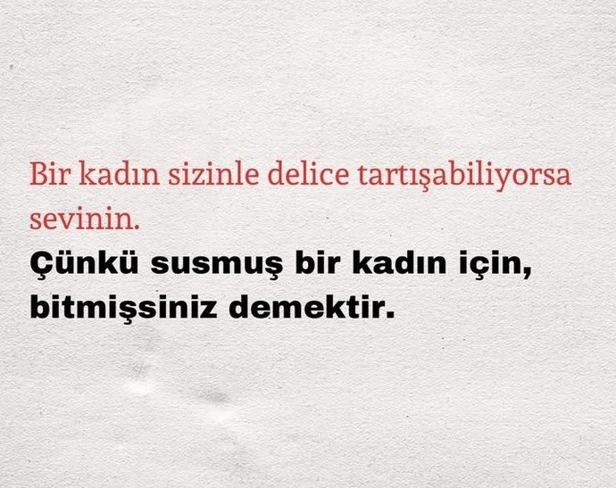 Neden konuşan, tartışan kadın sevmiyorsunuz?