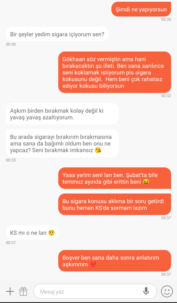 Sevgiliniz için sigarayı bırakır mıydınız 💅🏻?
