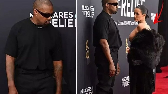 Kanye ve sevgilisi Bianca şimdi de Grammy'yi karıştırdı. Bir kadının bu şekilde basın önünde soyunmasına ne diyorsunuz?
