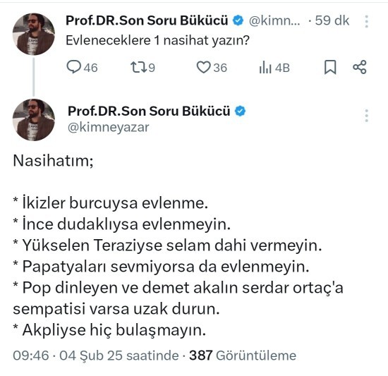 Evlilik konusunda özel kriterleriniz var mı?