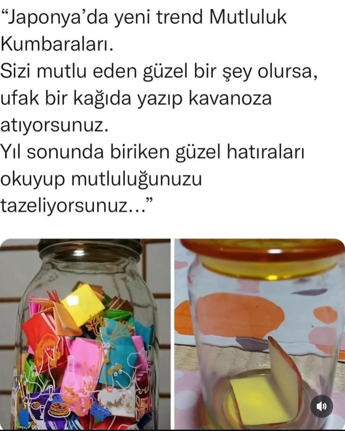 Cok iyi fikir degil mi MUTLULUK BIRIKTIRMEK 🥰🥰💕🌸?