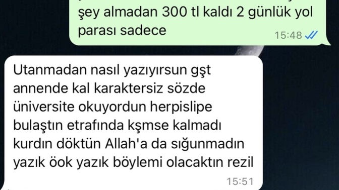 Bu yaşa kadar okuduğum için ilk defa çalışçam ayda 150 bin kazanan babamdan 5 bin tl istedim diye dediklerine bakar mısınız?
