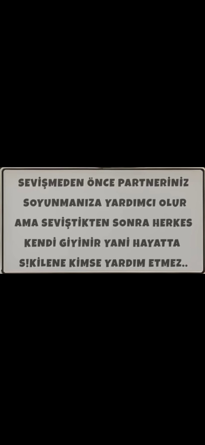 Sevişmeden önce soyunmaya yardım eden partner giyinmeye neden yardım etmez?