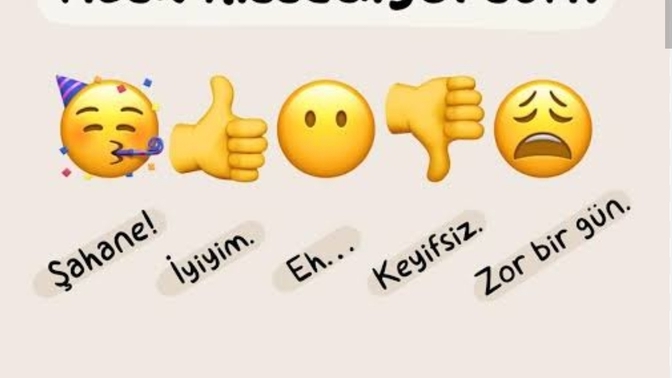 Kendinizi şu anda nasıl hissediyorsunuz?