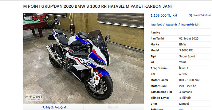 Motosiklet için 500 Bin kredi çekilir mi sizce?