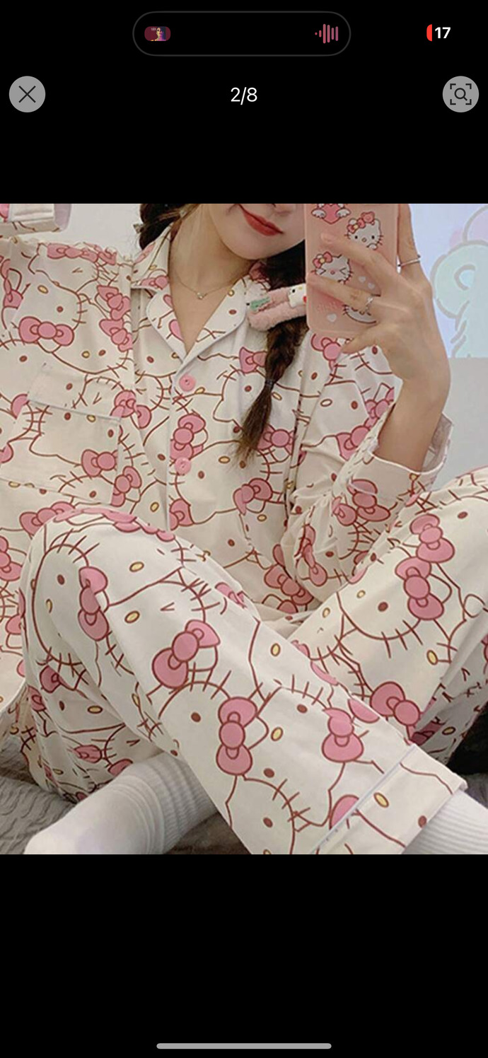 Aldigim hello kitty pijamalar nasil sizceee🥰🥰? Fotolu?