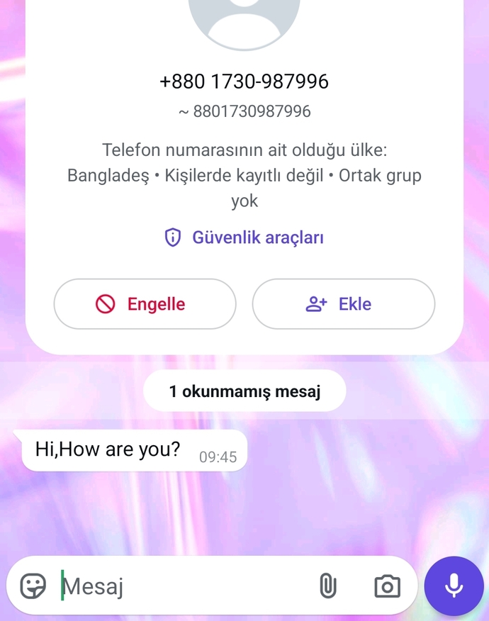 Yabancı numaradan yazanlara cevap verirsem başıma bir iş gelir mi?