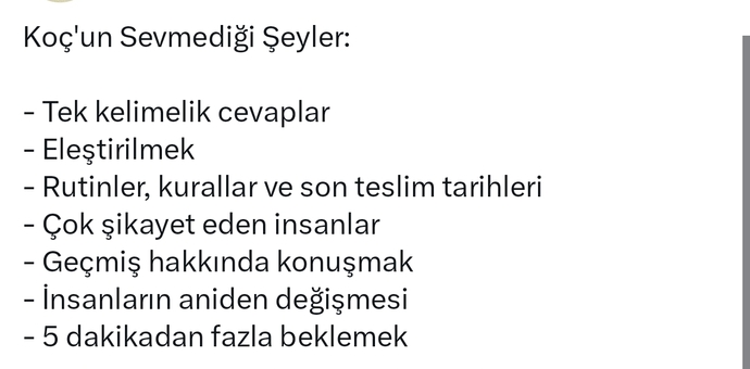Burcunuzun sevmediği şeyleri öğrenmek ister misiniz?