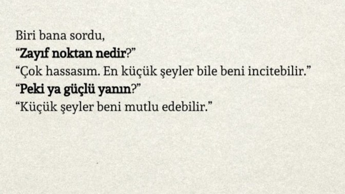 Zayıf noktanız ve zaaflariniz nedir?