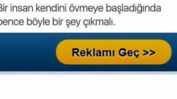 Kendini gömerken bile öven insanlar hakkında ne düşünüyorsunuz?