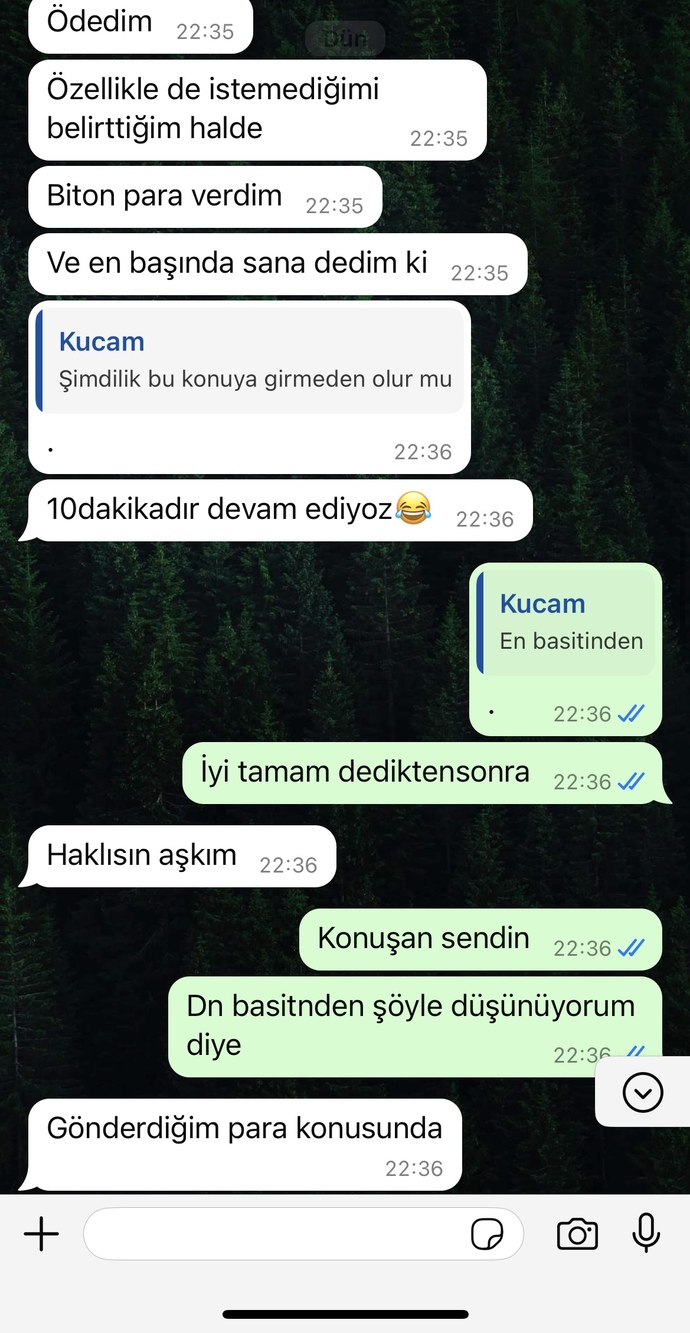 Kızlar haksız mıyım lütfen söyleyin sevgilim ailesini sürekli haksız olsalar da savunuyor diye ayrıldım?