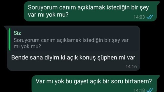 Aldatılıyor olabilir miyim?