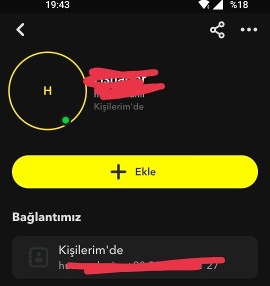 Ekran görüntüsü aldım arkadaşıma atmak için?