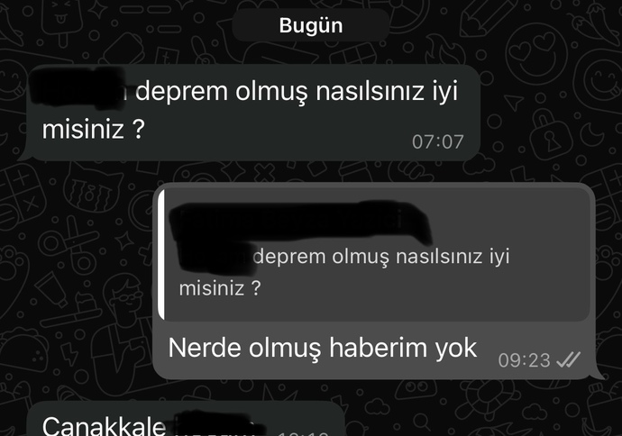 Mesaj atmak için bahane aradığınız biri var mı?