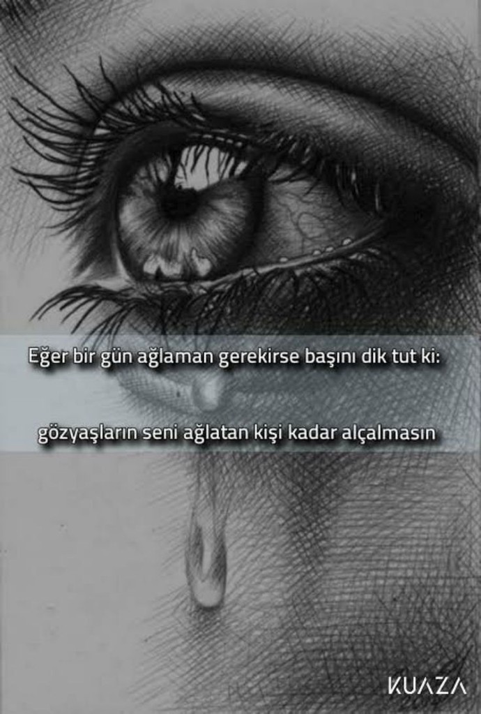 Her üzüldüğünde ağlarmısın?