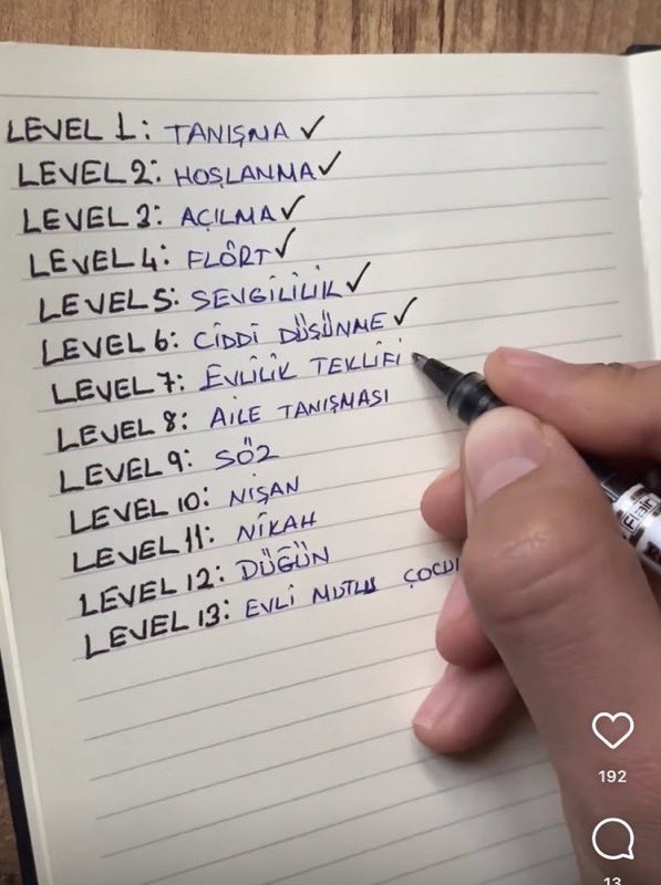 Aşk ilişkilerinizde en fazla kaçıncı levele kadar ilerlediniz?