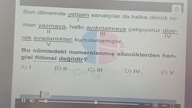 Sinavlarda boyle soru hep geliyor mesela ben fiilimsi olmadigini nasil anlayabilirim?