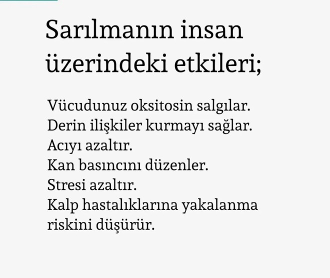 En Son Ne Zaman Sarıldınız? ve Kime Sarıldınız?