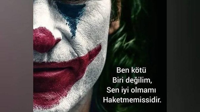 Joker'in unutulmaz repliği: "Ben kötü biri değilim, sen iyi biri olmamı hak etmemişsindir."?