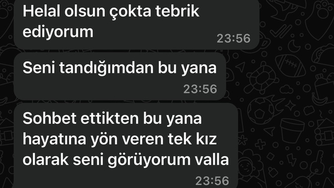 Aldığınız en gurur verici mesaj nedir?