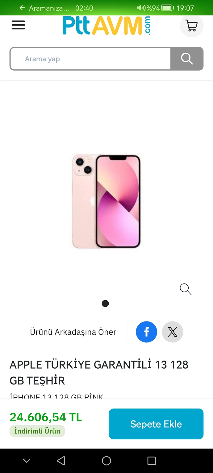 PTT avm den teşhir ıphone 13 alınır mı. Aynı fiyata Samsung mu alayım?