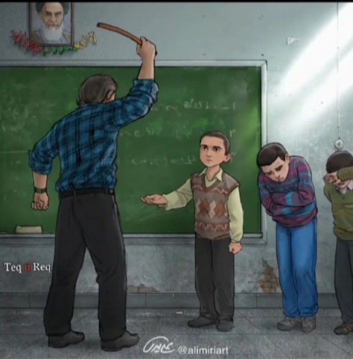Okulda öğretmen cetvelinin tadına bakmayan var mı?