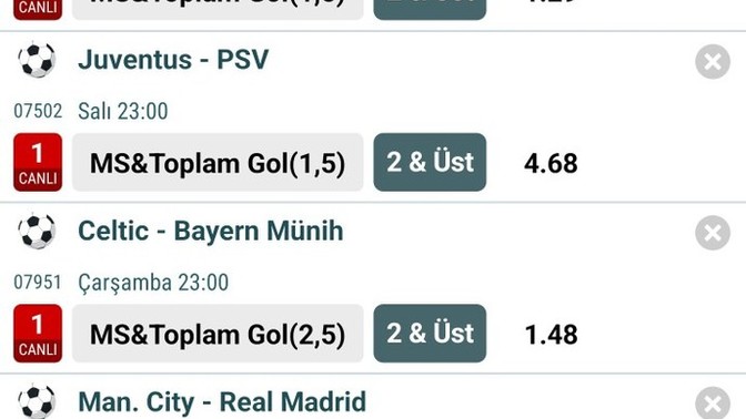 Sizce gelir mi şampiyonlar ligi maçları?