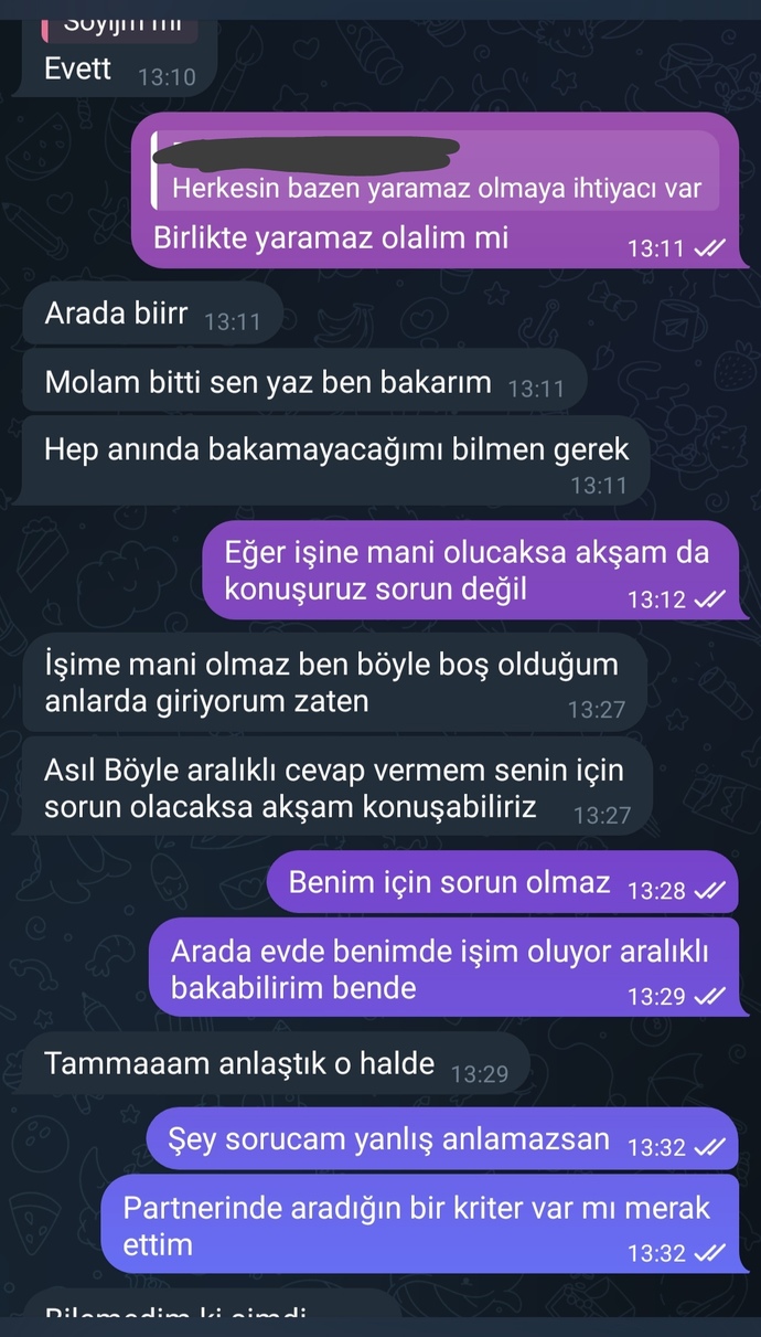 Sizce normal bir sohbet mi?