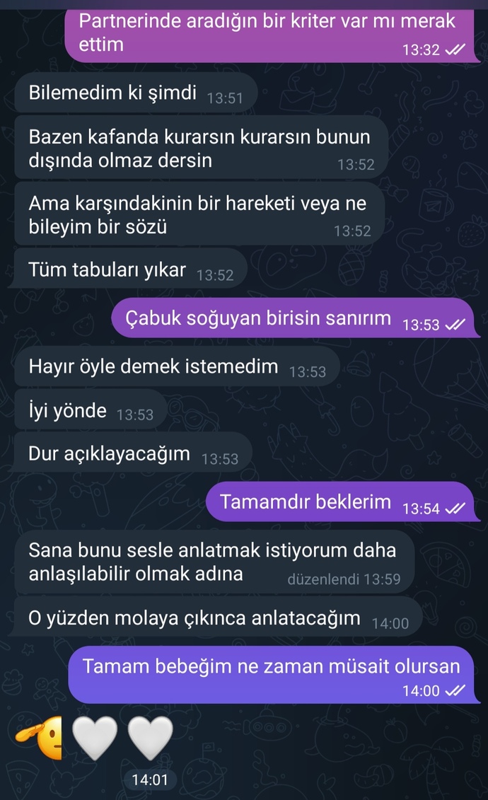 Sizce normal bir sohbet mi?
