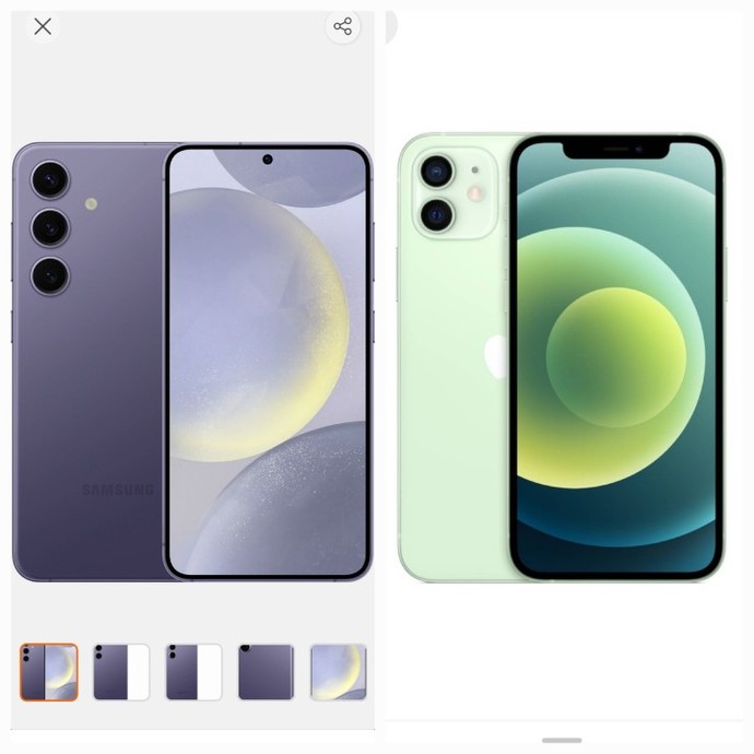 Samsung galaxy s24 128gb mı? Iphone 12 128 gb mi?