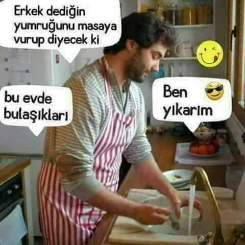 Ev işleri yapma görevi erkeğin mi kadının mı?