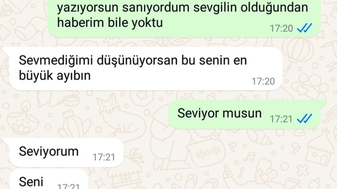 Arkadaşlar ayrıldık peşimde koştu o sırada sevgili yapmış bakar mısınız cevaba?