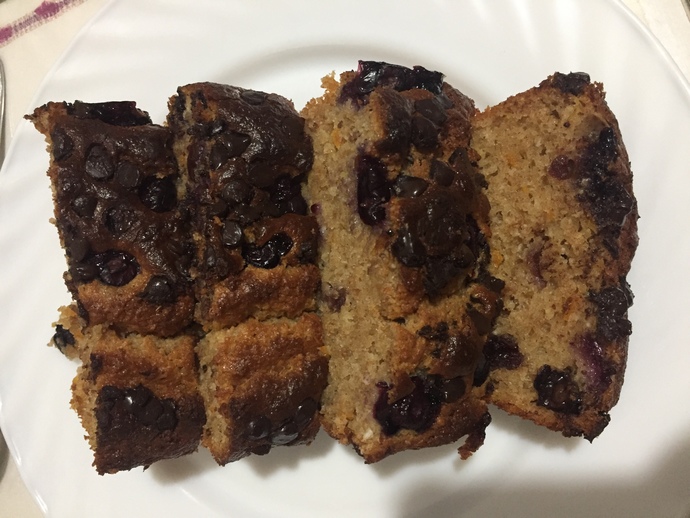 Blueberryli fit kekim nasıl görünüyor?