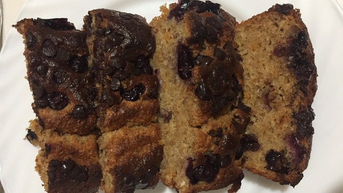Blueberryli fit kekim nasıl görünüyor?